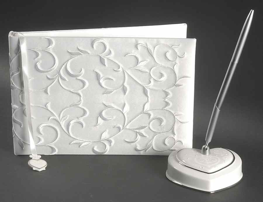 Opal Innocence Guest Book and Pen Set by Lenox-1