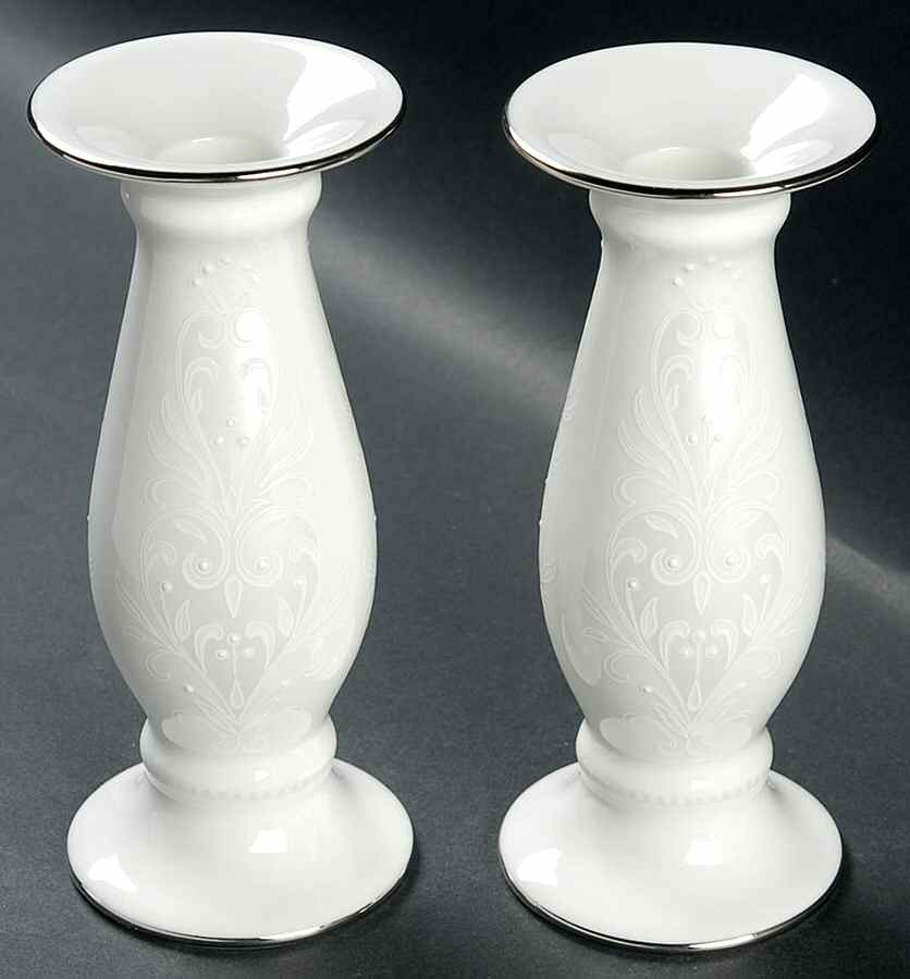 Opal Innocence 6" Candlestick - Set of 2 by Lenox-1