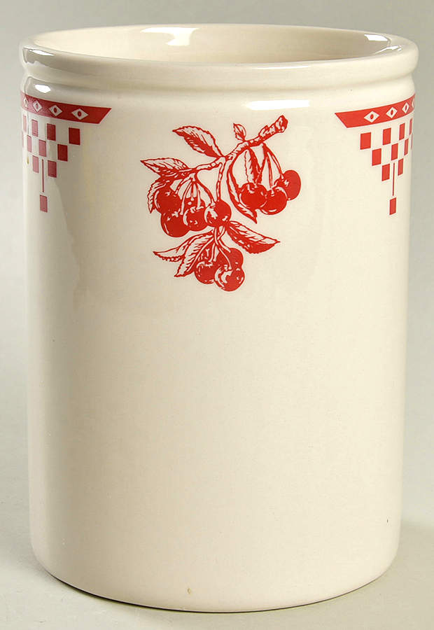 Damier Red Utensil Holder by Le Comptoir-1