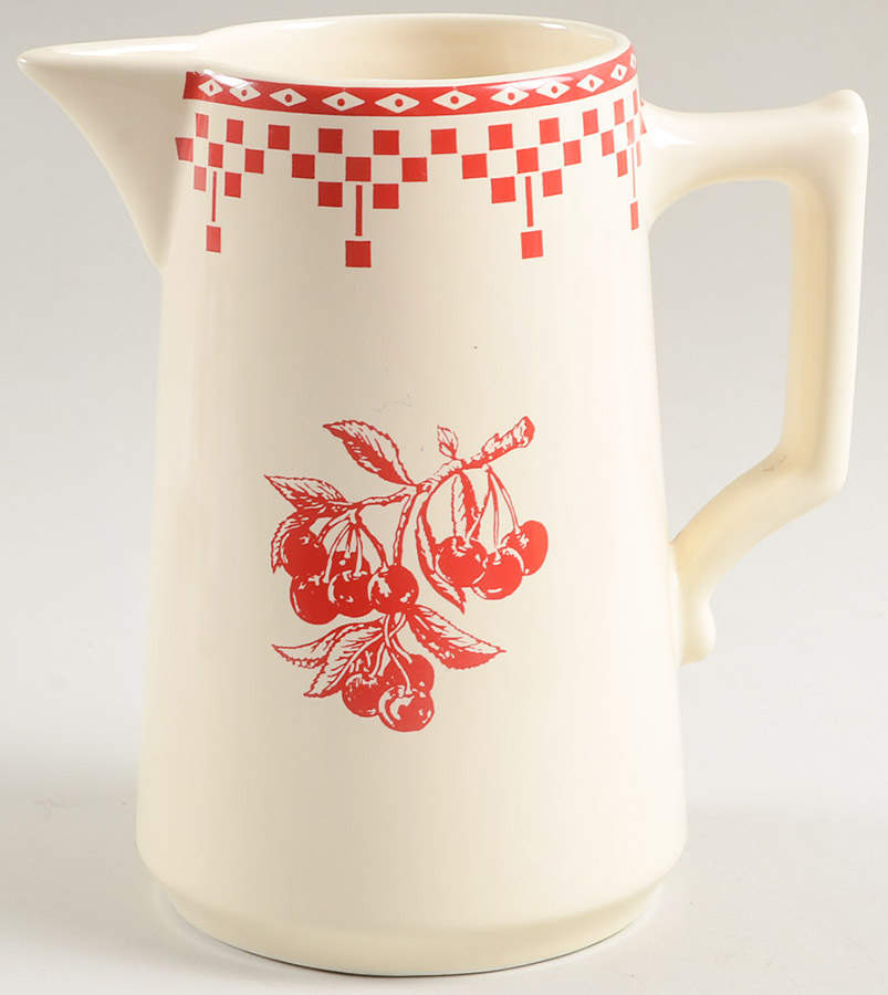Damier Red 36 Oz Pitcher by Le Comptoir-1