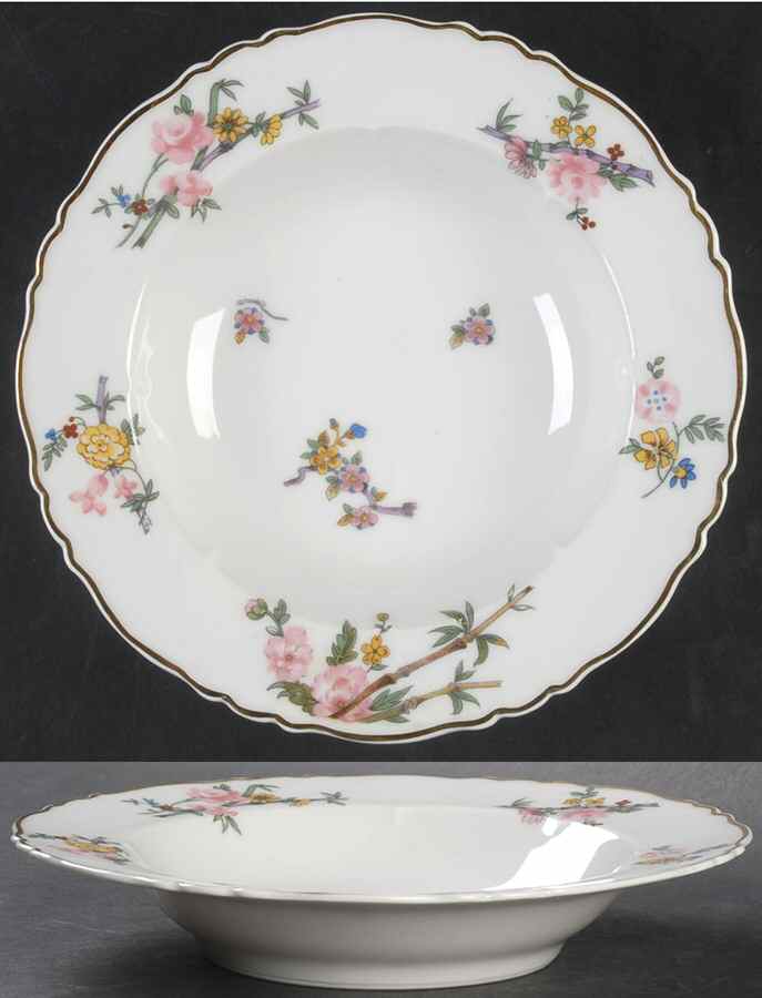 LIM141 Rim Soup Bowl by Limoges-French-1