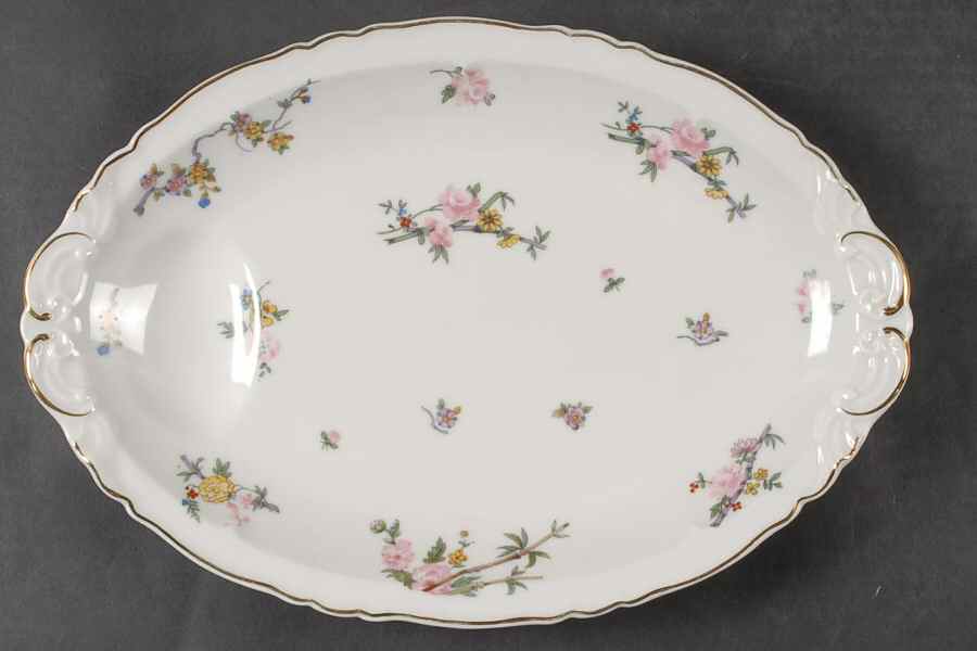LIM141 13" Oval Serving Platter by Limoges-French-1