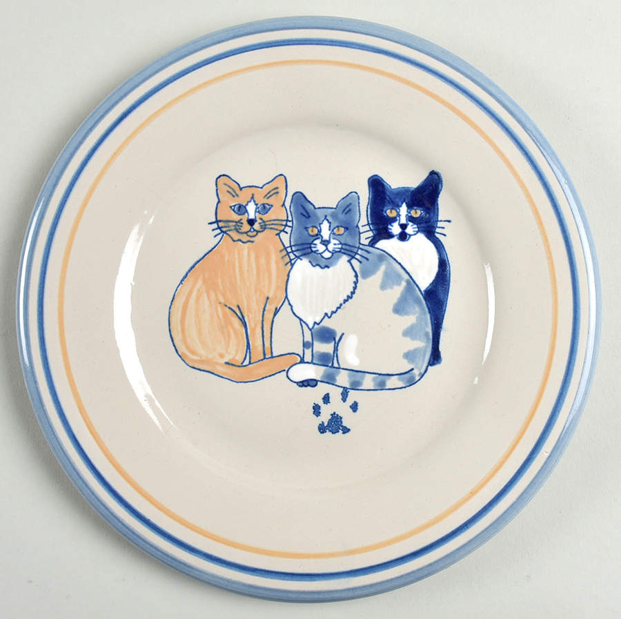 Classy Cats Salad Plate by Louisville-1