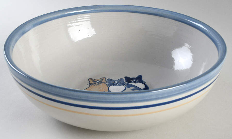 Classy Cats 11" Round Vegetable Bowl by Louisville-1