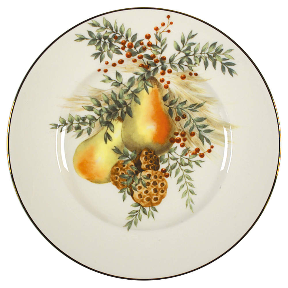 Williamsburg Boxwood & Pine Accent Luncheon Plate by Lenox-1