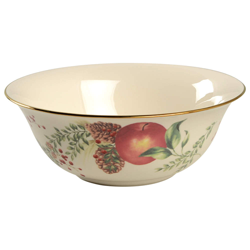 Williamsburg Boxwood & Pine 9" Round Vegetable Bowl by Lenox-1