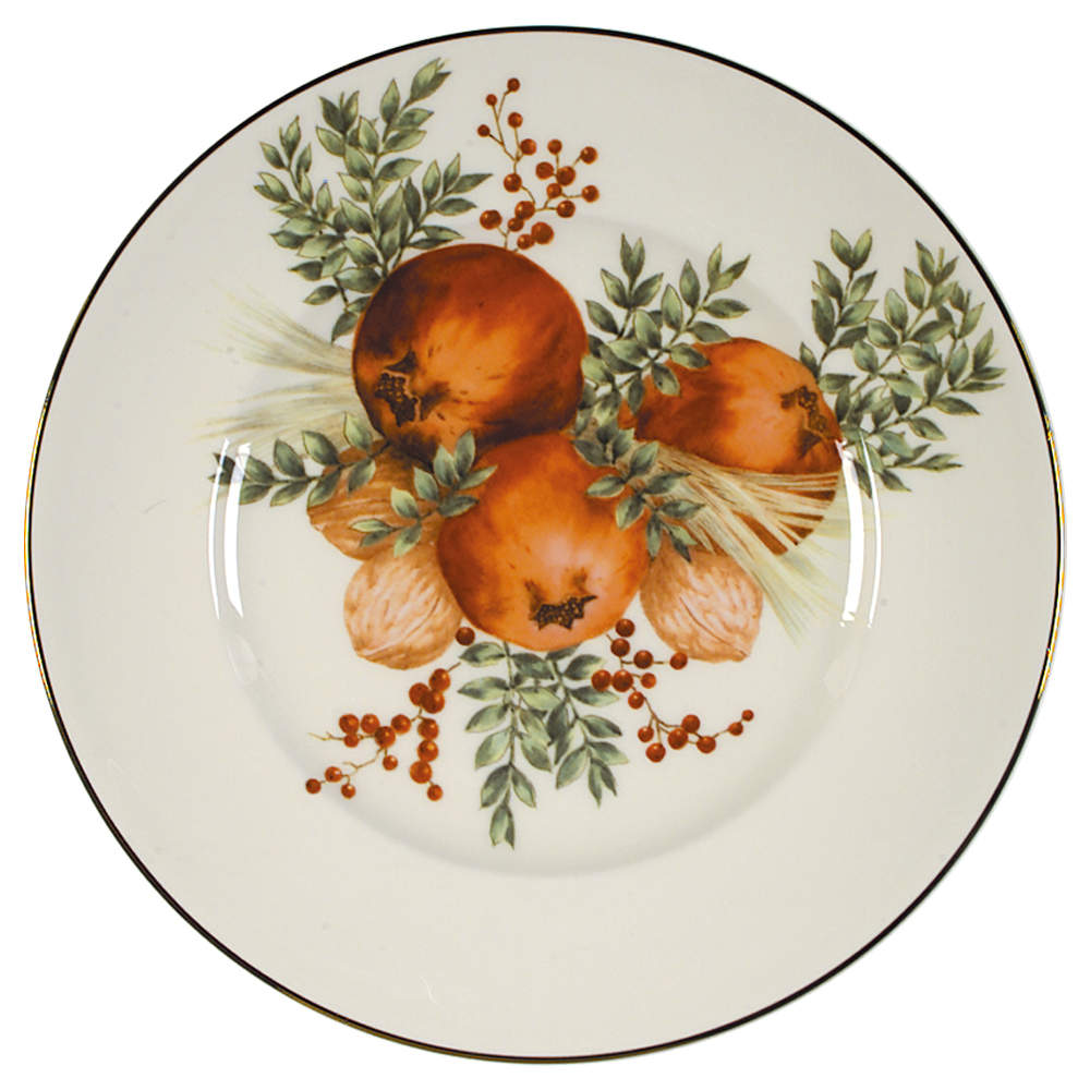 Williamsburg Boxwood & Pine Accent Luncheon Plate by Lenox-1
