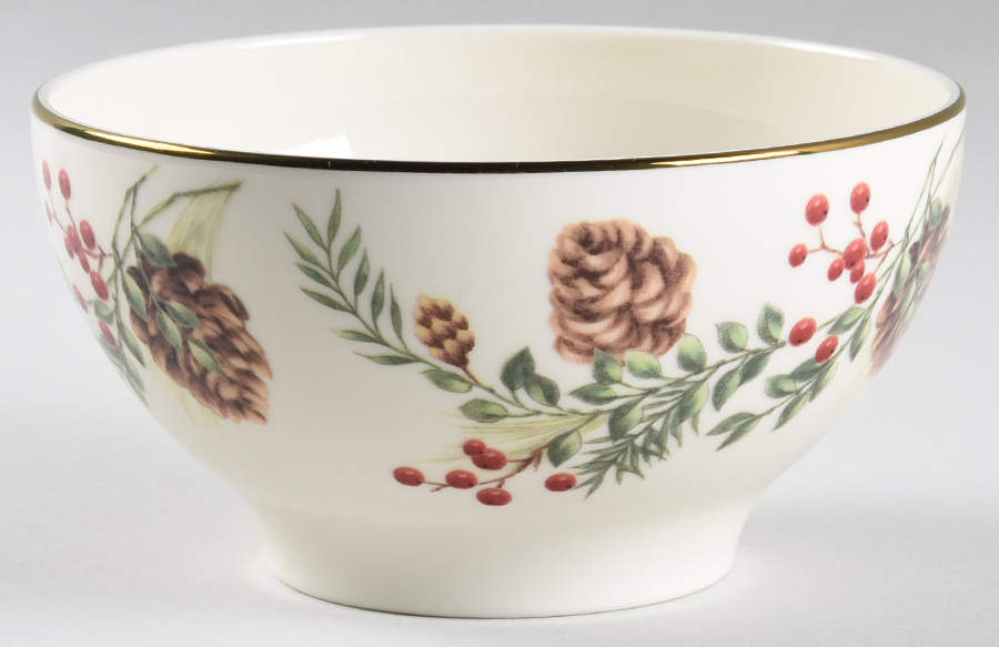Williamsburg Boxwood & Pine Rice Bowl by Lenox-1
