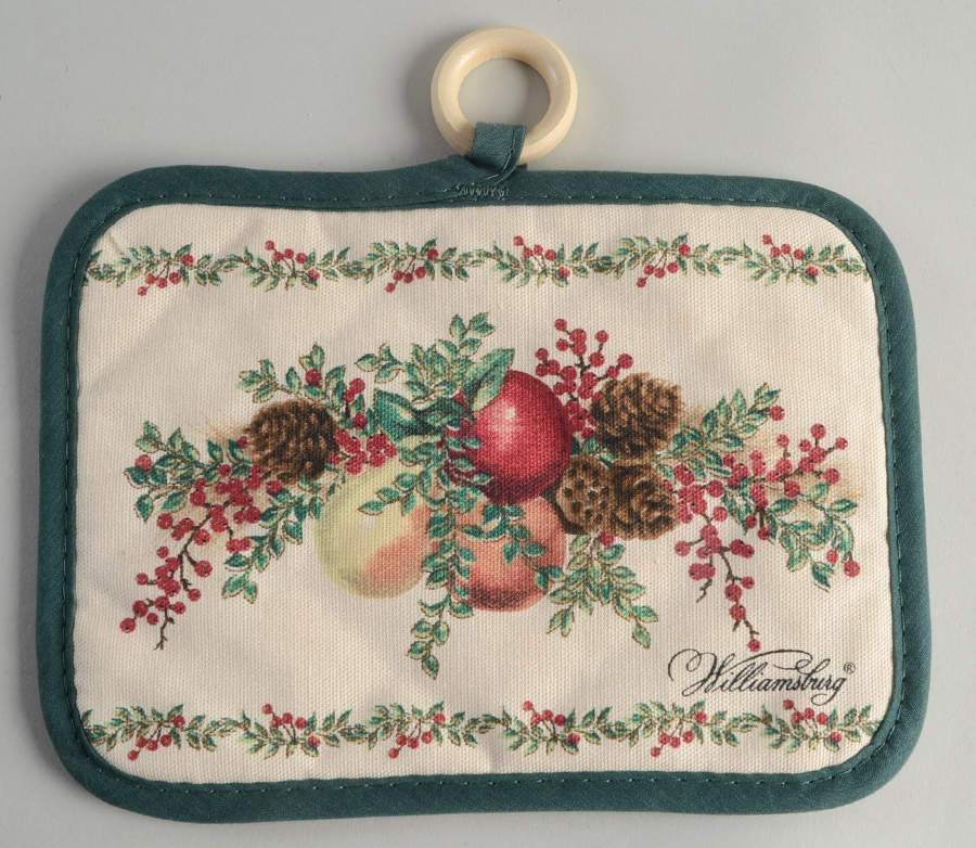 Williamsburg Boxwood & Pine Cloth Potholder by Lenox-1