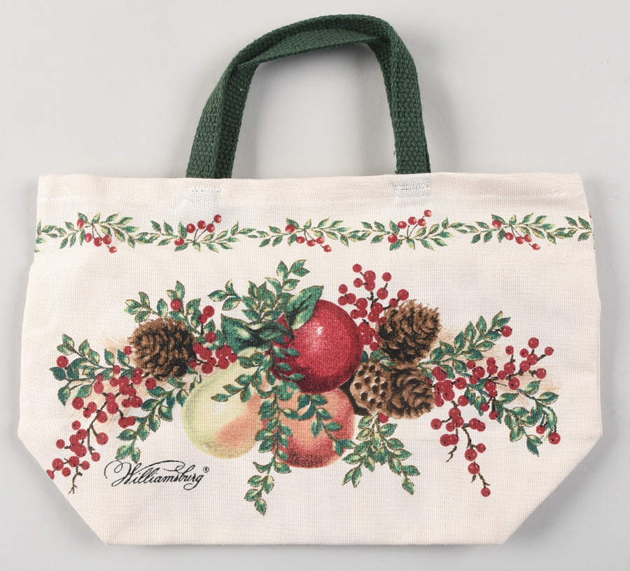 Williamsburg Boxwood & Pine Small Cloth Tote Bag by Lenox-1