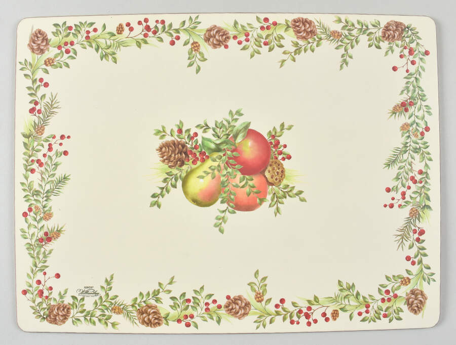Williamsburg Boxwood & Pine Corkboard Placemat by Lenox-1