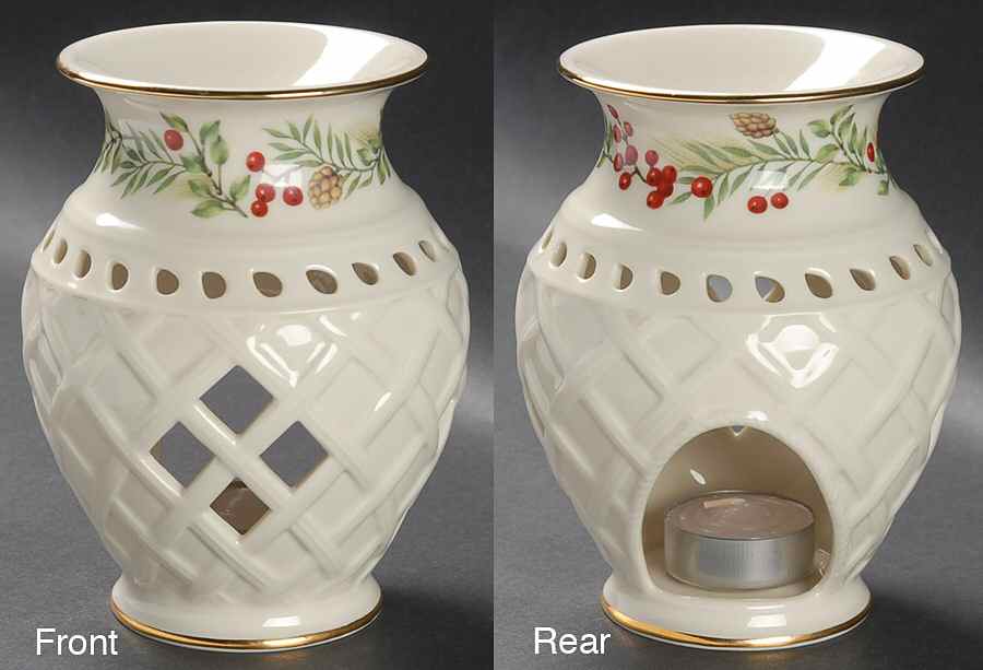 Williamsburg Boxwood & Pine Pierced Fragrance Warmer by Lenox-1