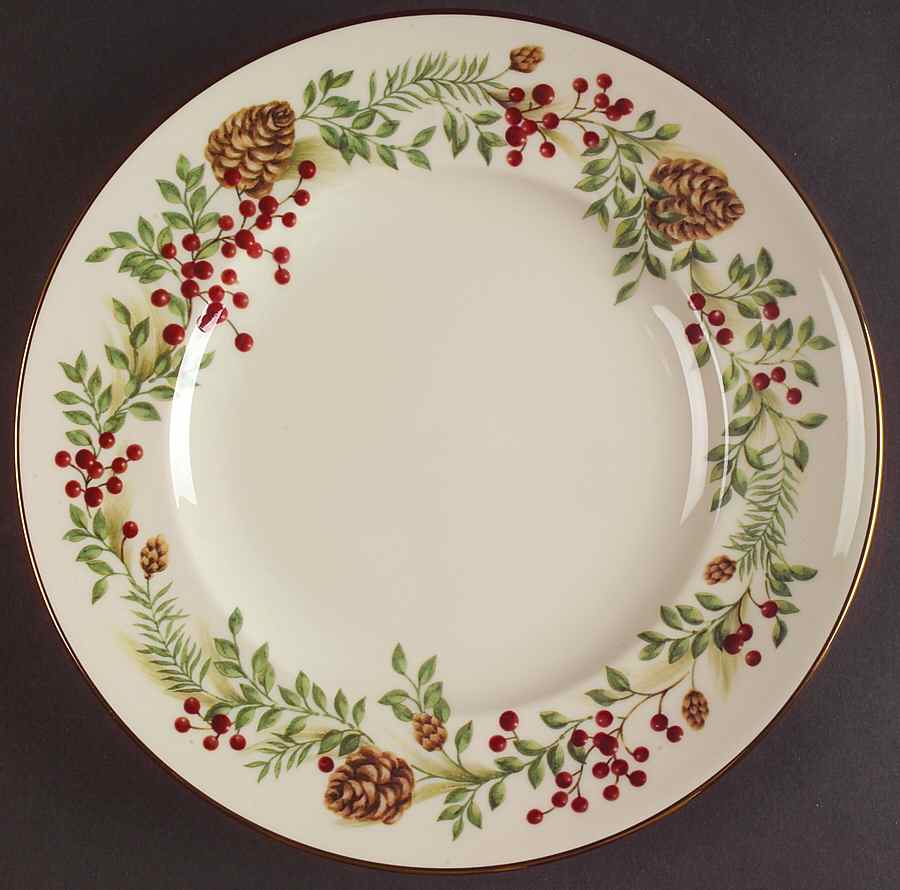 Williamsburg Boxwood & Pine Luncheon Plate by Lenox-1
