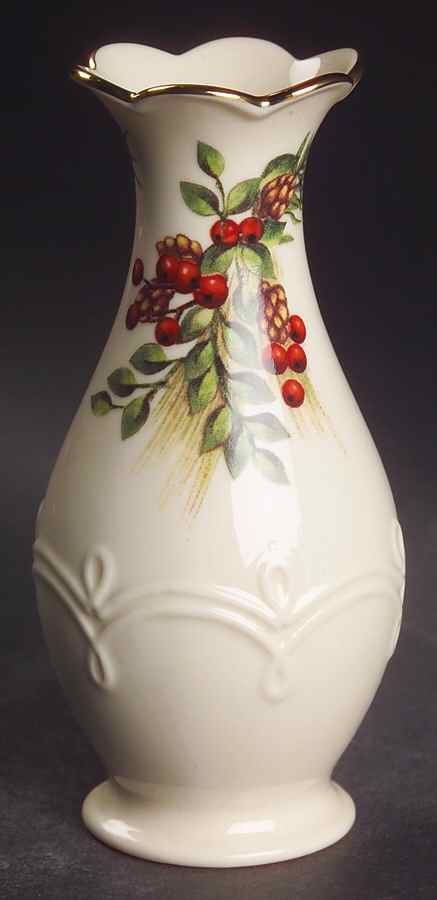 Williamsburg Boxwood & Pine 5" Bud Vase by Lenox-1