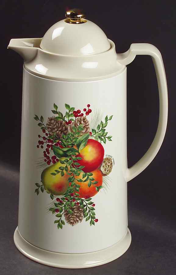 Williamsburg Boxwood & Pine Plastic Thermos/Carafe & Lid by Lenox-1