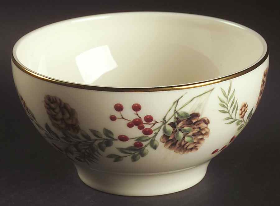 Williamsburg Boxwood & Pine Rice Bowl by Lenox-1