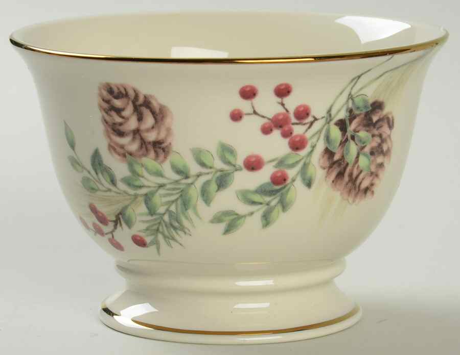 Williamsburg Boxwood & Pine Sugar Bowl No Lid by Lenox-1