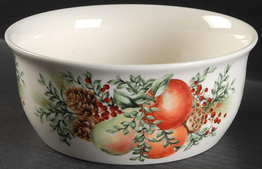 Williamsburg Boxwood & Pine 1.5 Quart Round Casserole No Lid by Lenox-1