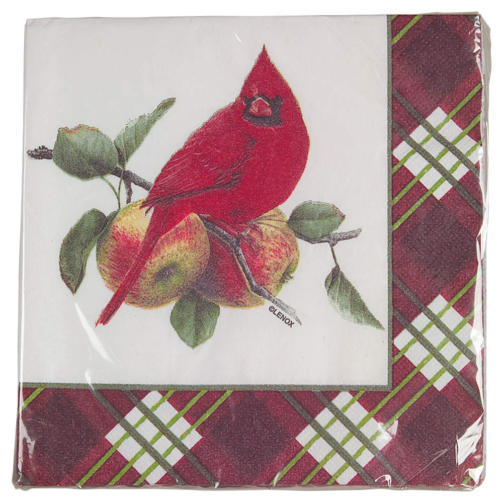 Winter Greetings Tartan Package of Paper Luncheon Napkins by Lenox-1