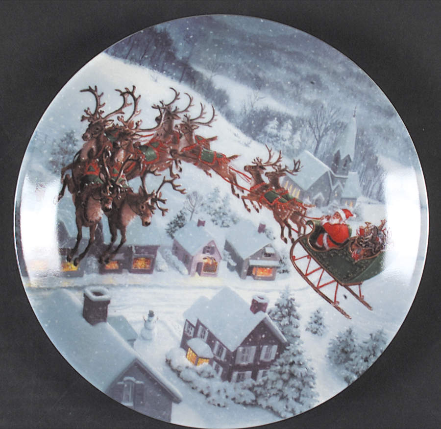 Santa's Journey Salad/Dessert Plate by Lenox-1