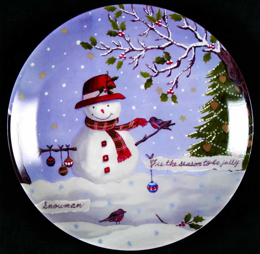Christmas Collage Salad/Dessert Plate by Lenox-1