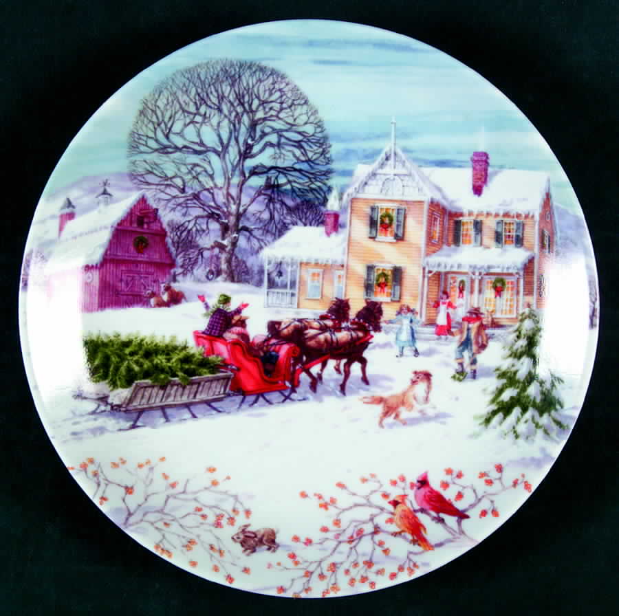 American Christmas Salad/Dessert Plate by Lenox-1