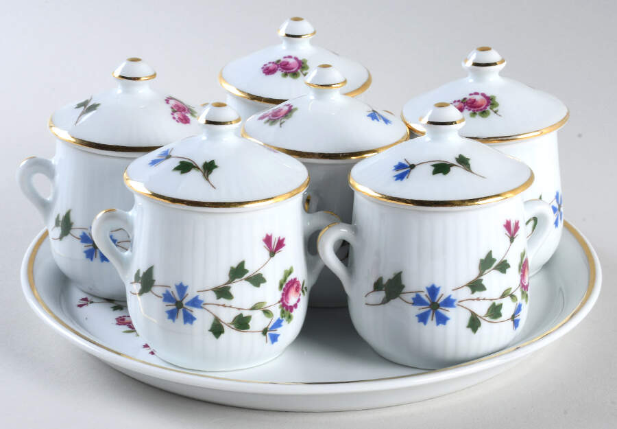 Le Favre Pot De Creme Set (Tray with 6 Pots) by Louis Lourioux-1