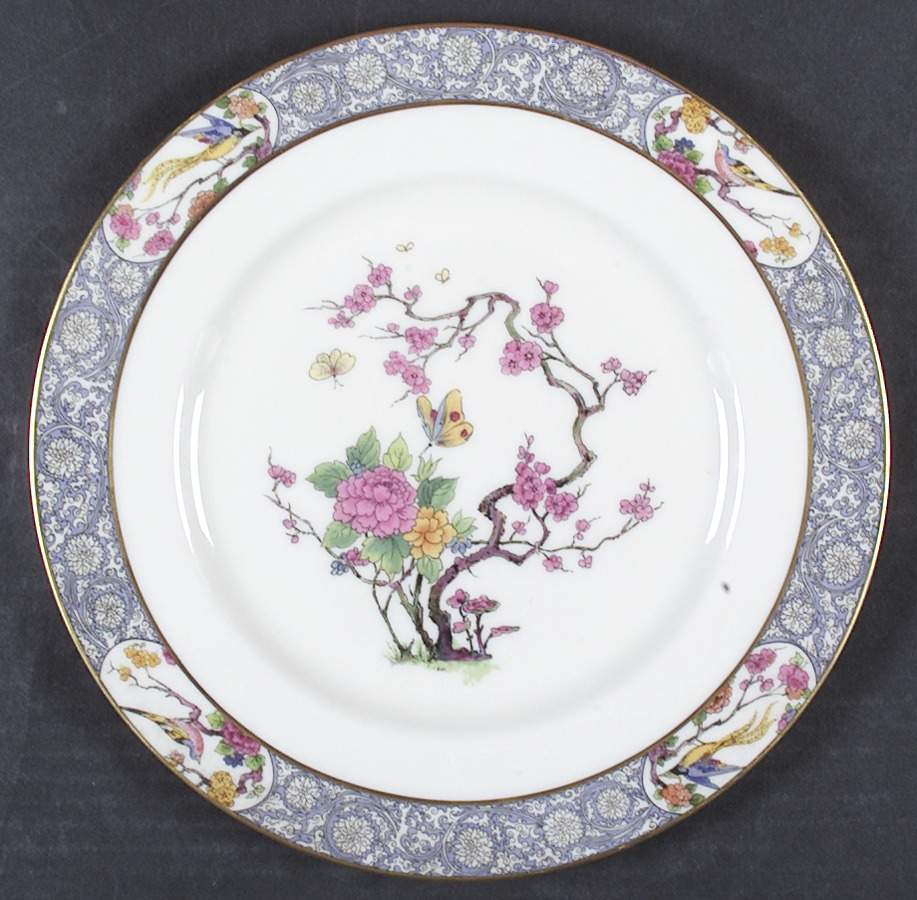Ming-Birds (Newer, Cream, Gold Backstamp) Dinner Plate by Lenox-1