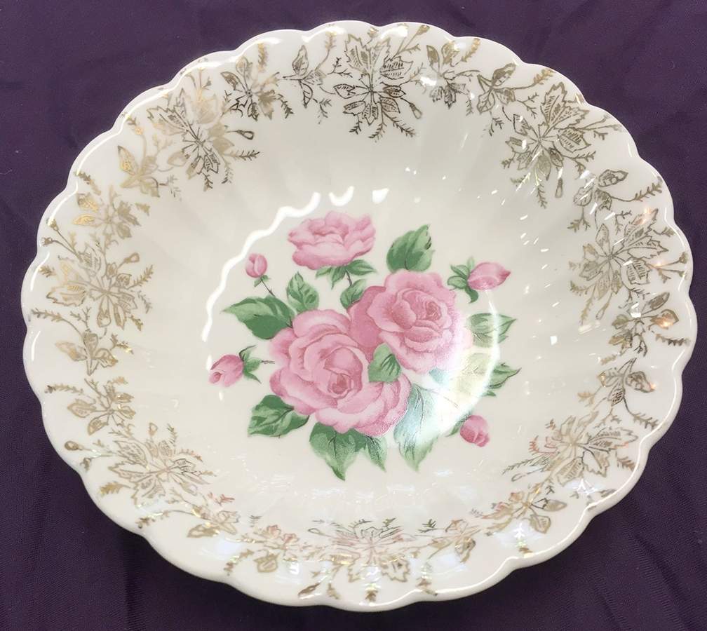 China Bouquet Fruit/Dessert (Sauce) Bowl by Limoges-American-1