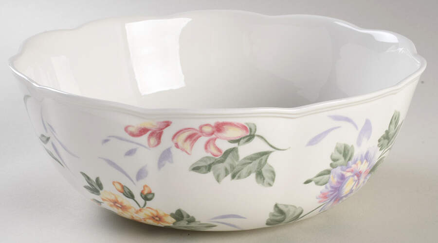 Peony Garden 9" Round Vegetable Bowl by Lenox-1