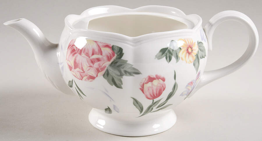 Peony Garden Teapot No Lid by Lenox-1