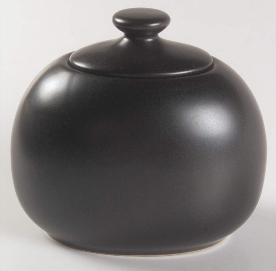 Ebony (Round, No Texture) Sugar Bowl & Lid by Lindt-Stymeist-1