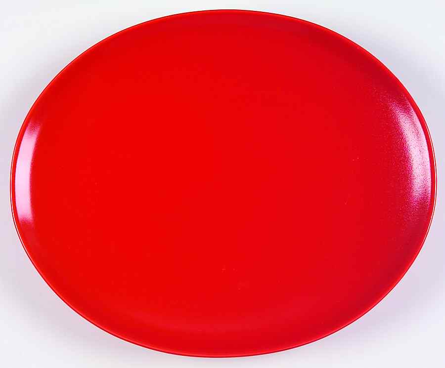 Rso Brights Red (Oval) Dinner Plate by Lindt-Stymeist-1