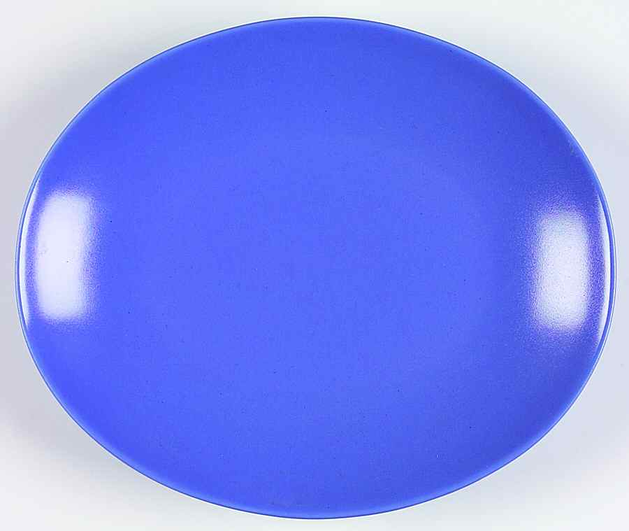 Rso Brights Blue (Oval) Salad Plate by Lindt-Stymeist-1