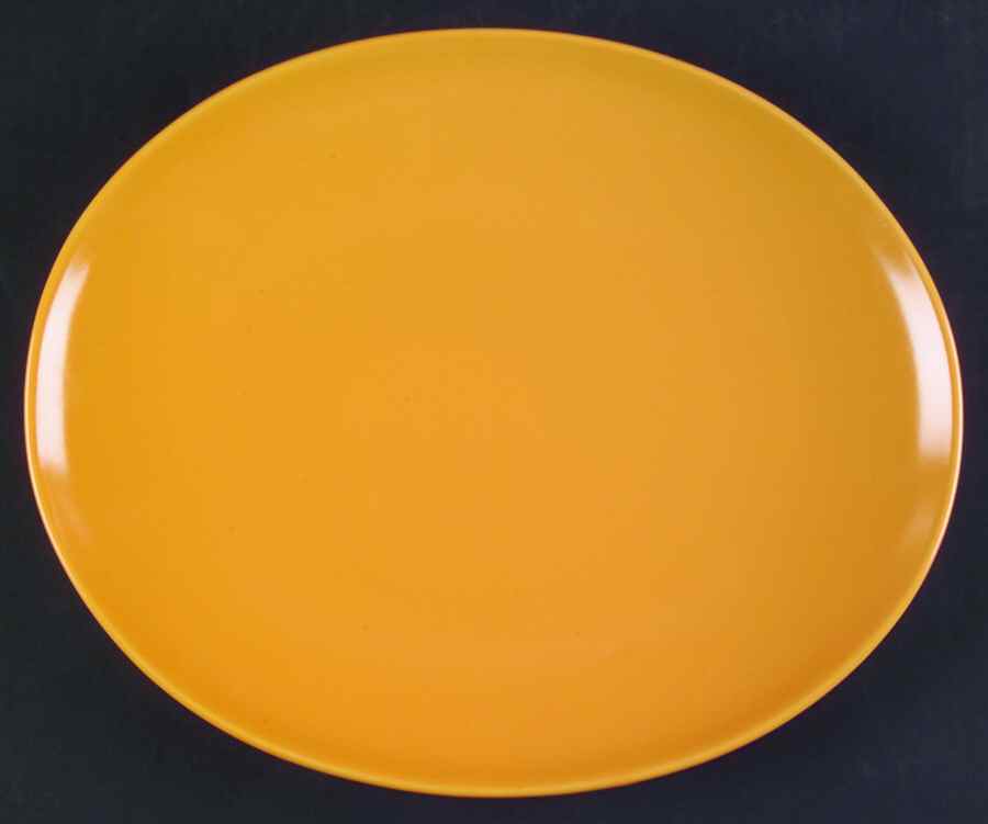 Rso Brights Yellow (Oval) Dinner Plate by Lindt-Stymeist-1