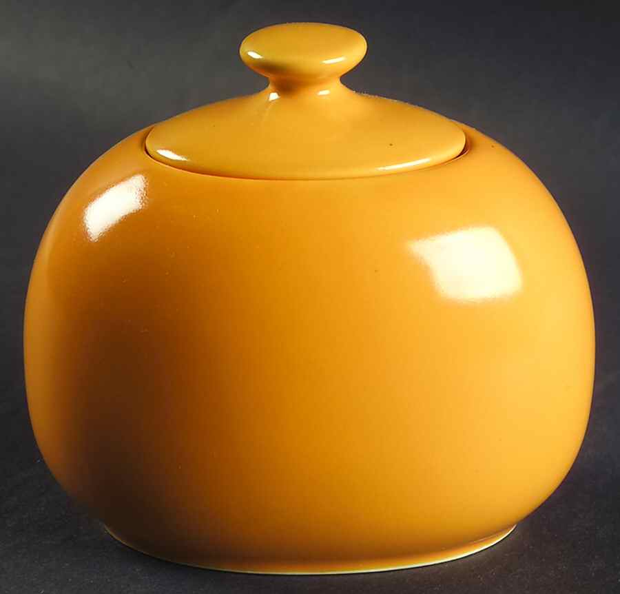 Rso Brights Accessories Yellow Sugar Bowl & Lid by Lindt-Stymeist-1