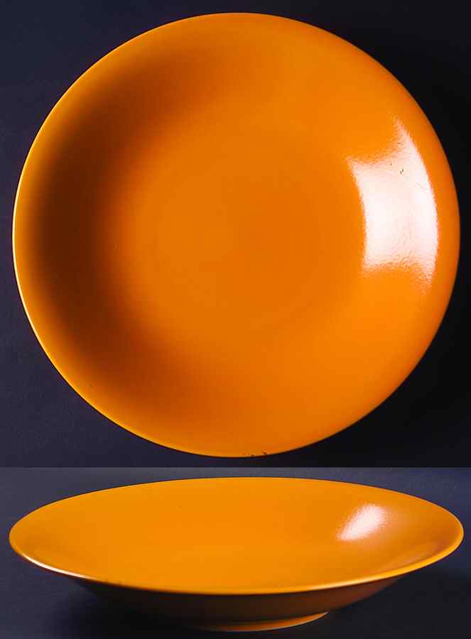 Rso Brights Accessories Yellow 12" Deep Round Platter by Lindt-Stymeist-1