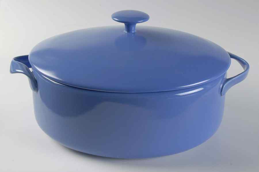 Rso Brights Accessories Blue Oval Baker with Lid by Lindt-Stymeist-1