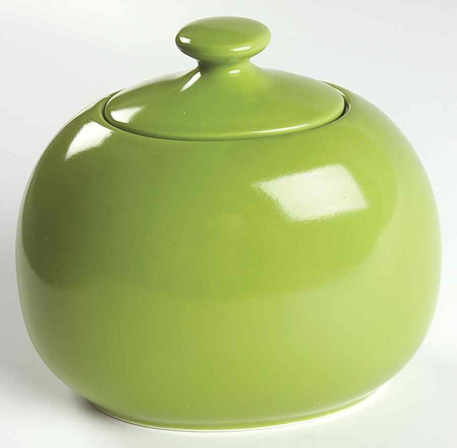 Rso Brights Accessories Green Sugar Bowl & Lid by Lindt-Stymeist-1