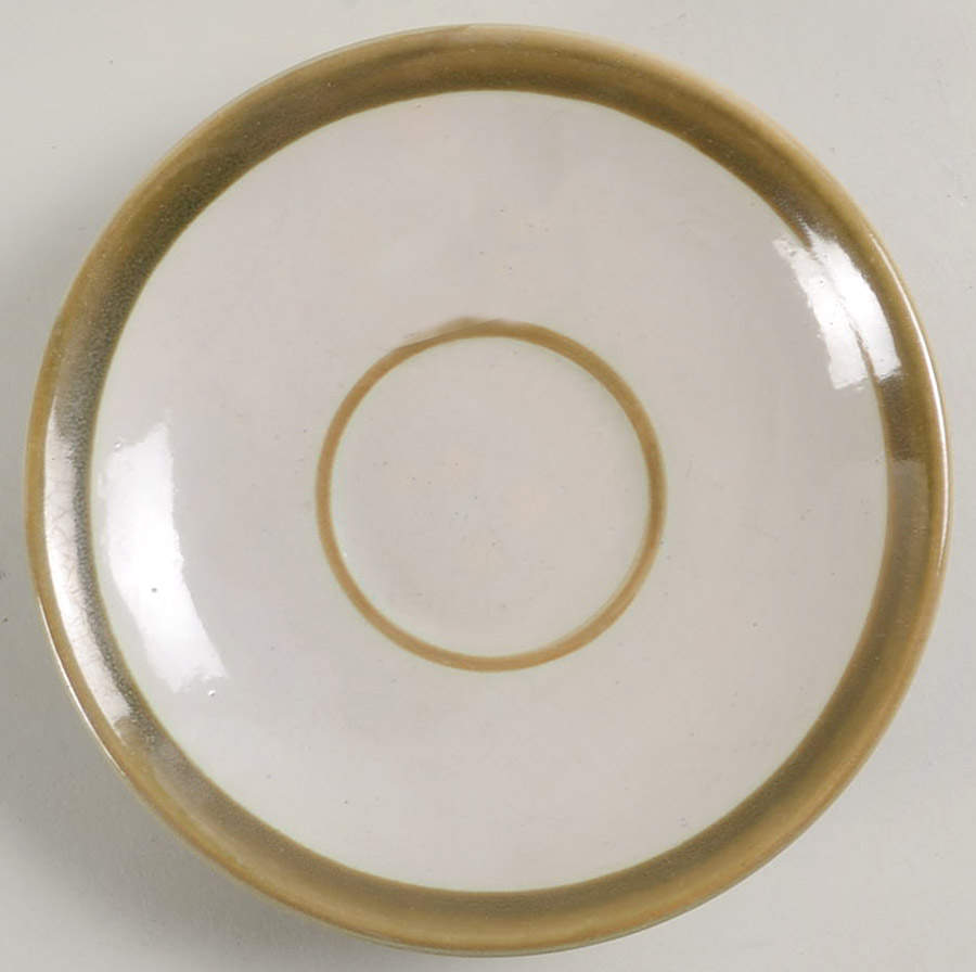 Vintage (Green Band) Saucer by Louisville-1