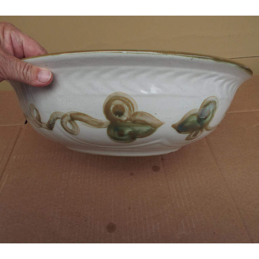 Vintage (Green Band) 15" Round Bowl by Louisville-1