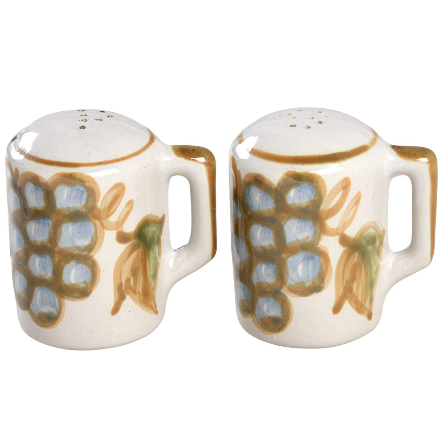Vintage (Green Band) Salt & Pepper Set by Louisville-1