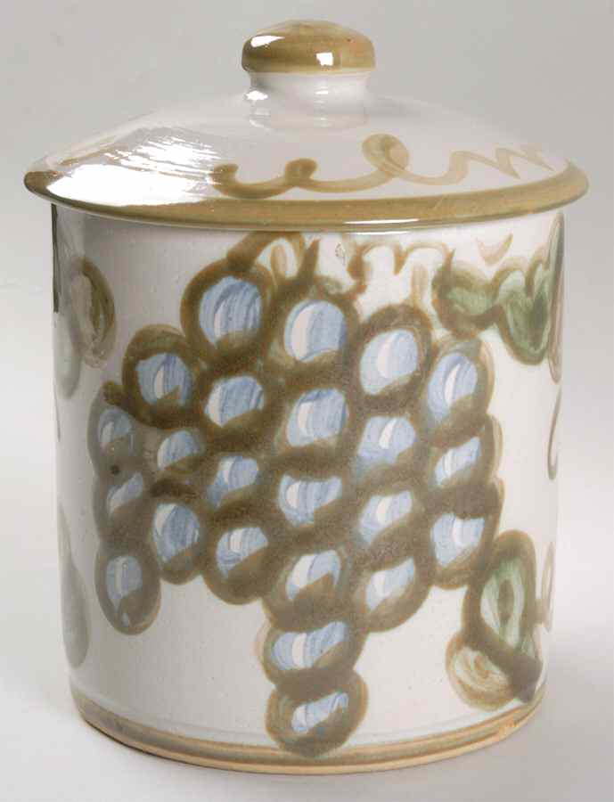 Vintage (Green Band) Medium Canister & Lid by Louisville-1
