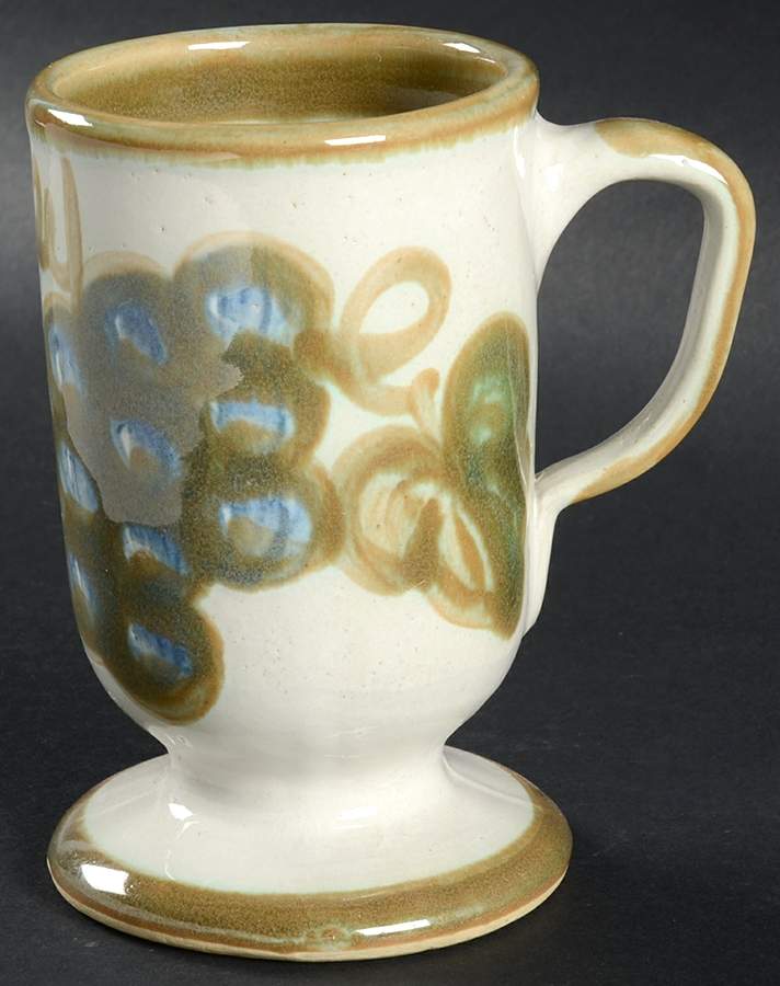 Vintage (Green Band) Pedestal Mug by Louisville-1