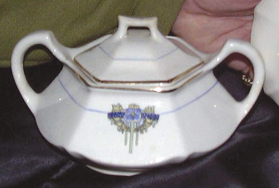 3807 Sugar Bowl & Lid by Limoges-American-1