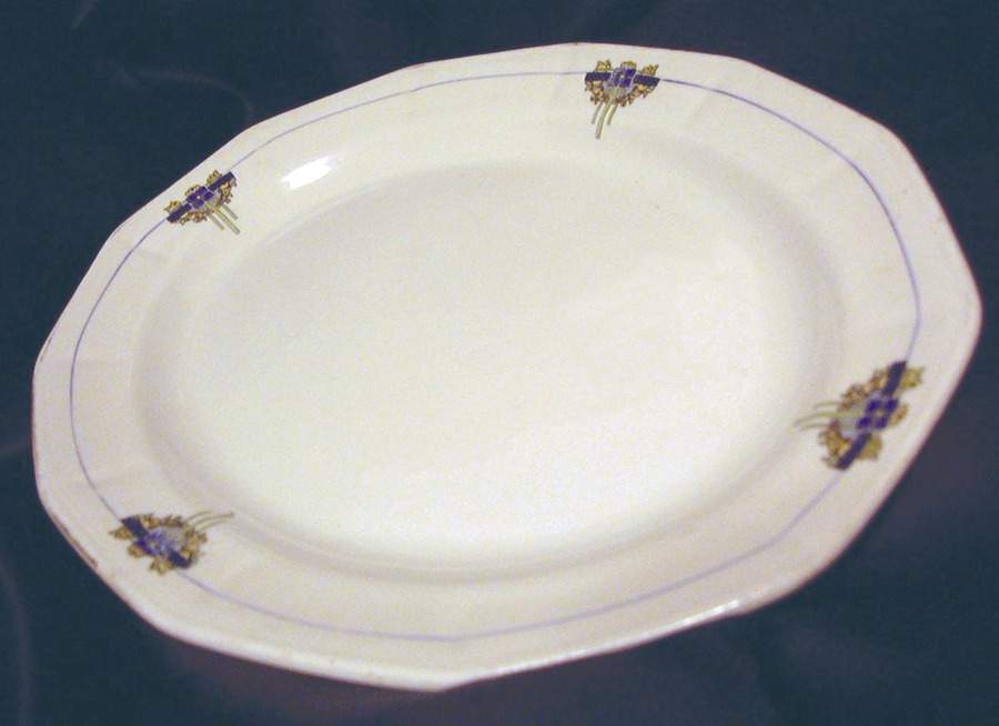 3807 14" Oval Serving Platter by Limoges-American-1