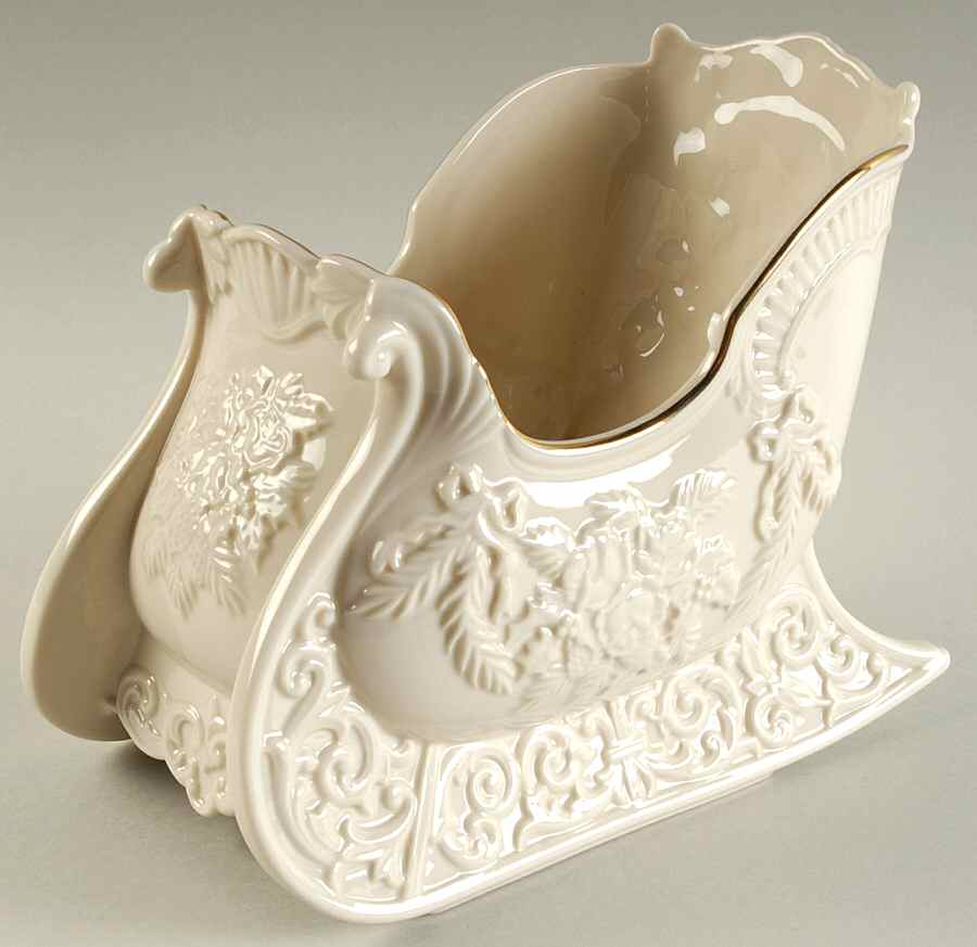 Winter Bouquet Sleigh Centerpiece by Lenox-1