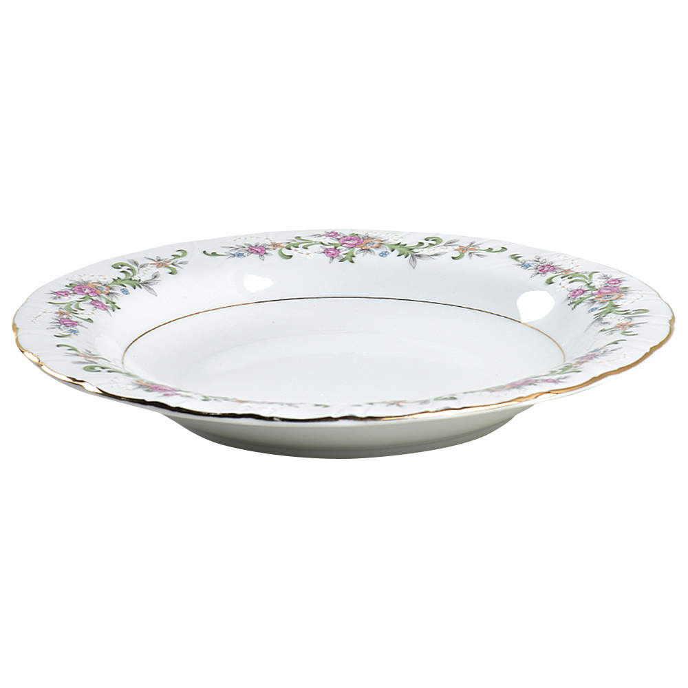 Clarabelle Large Rim Soup Bowl by Lynn's China-1