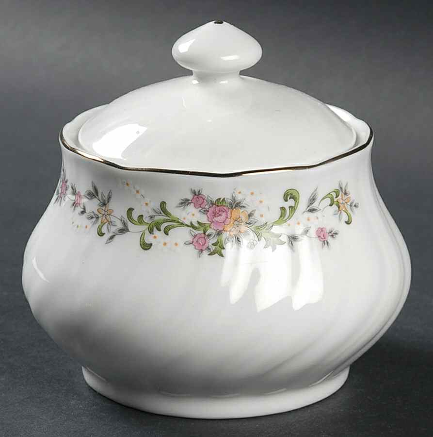 Clarabelle Sugar Bowl & Lid by Lynn's China-1