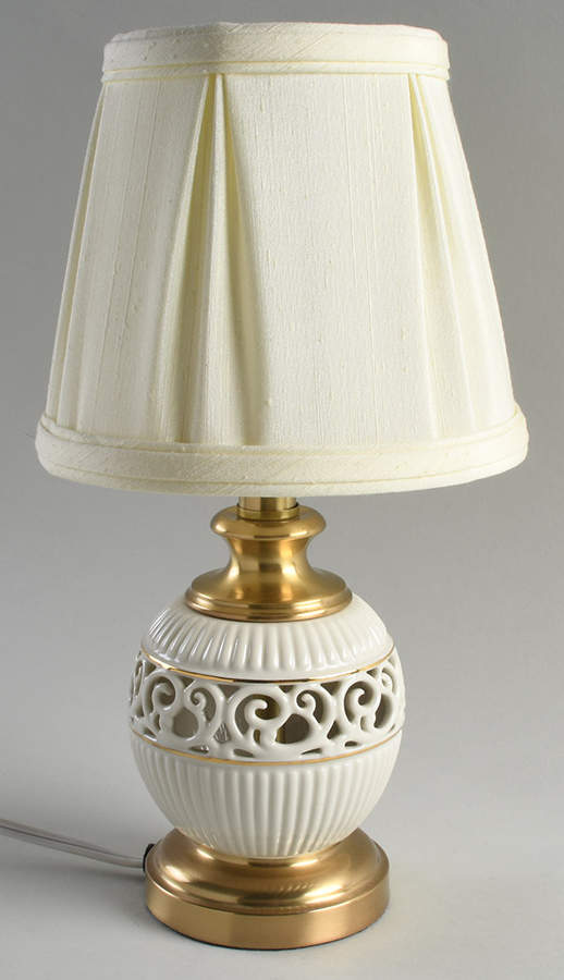 Tracery Collection 13" Electric Lamp & Shade by Lenox-1